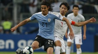 5 Fakta Menarik Usai Uruguay vs Jepang, Cavani Samai Rekor Forlan