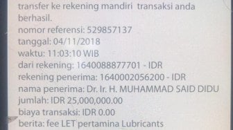 Viral Transfer Puluhan Juta ke Rekening Said Didu, Ini Kata Pertamina