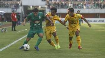 PSS Sleman vs Bhayangkara FC Berakhir Sama Kuat di Stadion Maguwoharjo