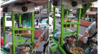 Sering Dicurangi Pelanggan, Penjual Gorengan Ini Pasang CCTV di Gerobak