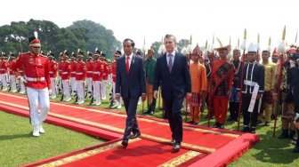 Jokowi Terima Presiden Argentina di Istana Bogor