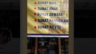 Bukan Hanya Skripsi, Spanduk Ini Bukti Sunat Juga Bisa Direvisi