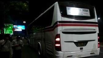 Polres Serang Lakukan Penyekatan di Gerbang Tol Sertim Selama Sidang MK