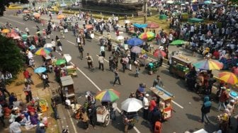 Sisi Lain Putusan Sengketa Pilpres, Kawasan Patung Kuda Jadi Pasar Tumpah