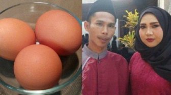 Kesal Diejek Lama Jomblo, Pria Ini Nikahi Pacar dengan Mahar 3 Butir Telur 