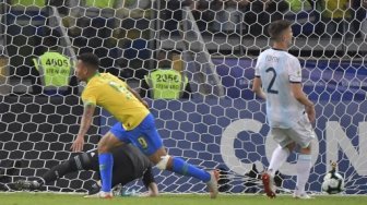 Brasil Memimpin 1-0 atas Argentina di Babak I