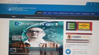 Sempat Tumbang, Website Kominfo Ganti Wajah