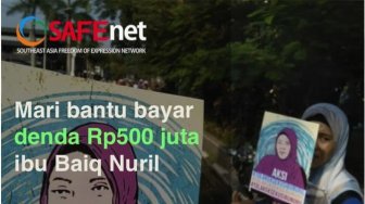 PK Ditolak MA, Muncul Penggalangan Dana untuk Baiq Nuril