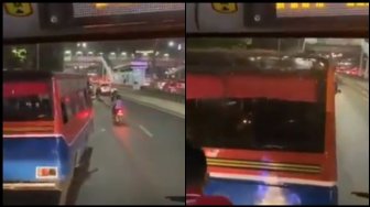 Tertangkap Kamera, Ini Aksi Metromini saat Ugal-ugalan Hadang TransJakarta