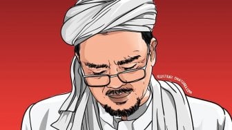 Kangen Berat, DPP FPI Menangis Minta Pemerintah Tak Zalimi Habib Rizieq