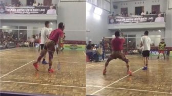 Kocak, Aksi Pemain Bulu Tangkis Saat Bertanding Ini Bikin Mental Lawan
