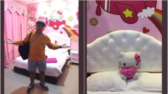 Kocak, Kena Prank Istri, Pria Ini Terpaksa Tidur di Hotel Hello Kitty