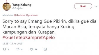 Pakai Tagar #GueTetepKampretApelo, Akun Gerindra Dicaci Pendukung Sendiri