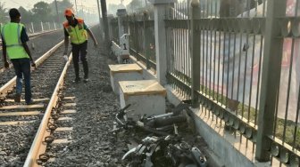 Terobos Palang Kereta, Dua Pemotor di Bojonggede Tewas Tertabrak KRL