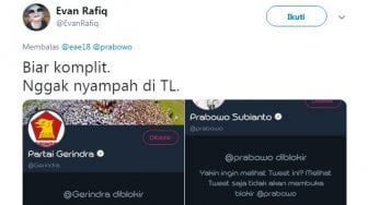 Gerakan Blokir dan Unfollow Akun Prabowo Masih Terus Berlanjut