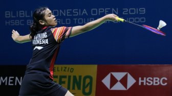 Lewati Rintangan Pertama Indonesia Open 2019, Gregoria: Lawan Kurang Lepas