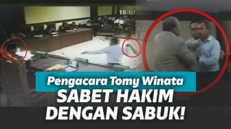 Pengacara yang Pukul Hakim Resmi Jadi Tersangka, Ditahan 20 Hari!