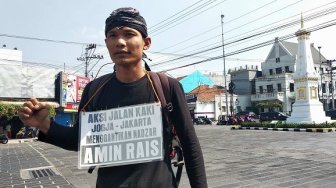 Penuhi Nazar Amien Rais, Lilik Yuliantoro Jalan Kaki Yogyakarta-Jakarta