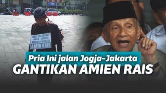 Lelaki ini Gantikan Nazar Amien Rais Jalan Kaki Yogya-Jakarta