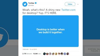 Hore! Tampilan Twitter Versi Website Baru