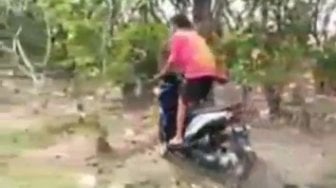 Viral Video Pemotor Melindas Makam, Begini Ungkapan Penyesalan Si Pelaku