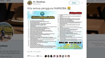 Deretan Cuitan Kocak Warganet Tanggapi Ciri-ciri Pengguna Narkoba