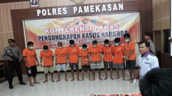Selama 15 Hari, Polres Pamekasan Ciduk 4 Pengedar dan 6 Pemakai Narkoba