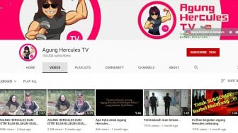 Segini Penghasilan Channel YouTube Milik Agung Hercules