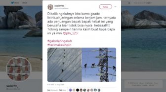 Listrik Mulai Menyala, Warganet Bikin Tagar #terimakasihpln