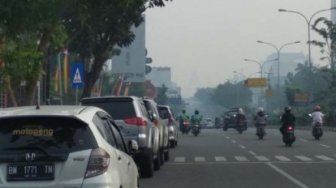 Senin Pagi Jarak Pandang di Pekanbaru Tinggal 1.500 Meter