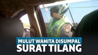 Viral Oknum Polantas Sumpal Mulut Wanita karena Tak Mau Ditilang