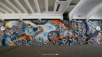 Mural Darbotz Hiasi Terowongan Jalan Kendal, Wujud Persahabatan Jakarta - Berlin