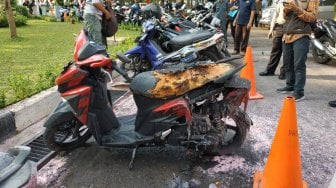 Bukan Bom, Ledakan di Parkir Kemenlu Berasal dari Motor Terbakar