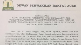 Viral Kemendagri Batalkan Qanun Bendera dan Lambang Aceh, Ini Respon DPRA