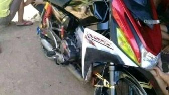 RX-King Dimodifikasi Pakai Fairing Motor Matik, Wujudnya Bikin Geli