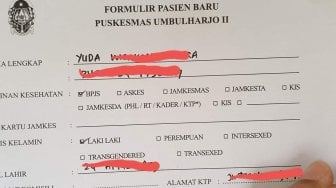 Viral Formulir Puskesmas Akui Transgender, Ini Pengakuan Kadiskes Jogja