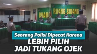 Lebih Pilih Jadi Tukang Ojek, Polisi ini Dipecat Karena Bolos 62 Hari!