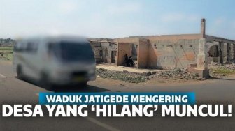 Waduk Jatigede Mengering, Desa Yang Hilang Terendam Muncul ke Permukaan