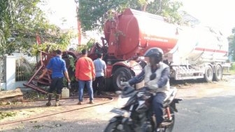 Kecelakaan Truk Tangki Bermuatan Avtur di Jombang, Kerugian Capai Milyaran