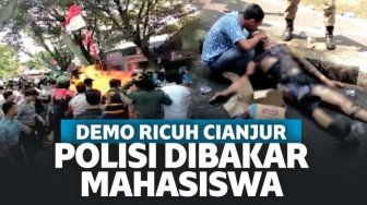 3 Polisi Dibakar Saat Demo Mahasiswa Cianjur, Ada Unsur Kesengajaan?