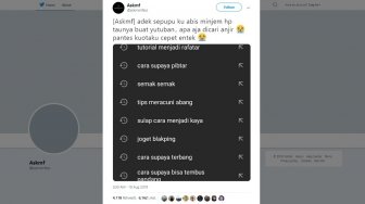 Deretan Riwayat Pencarian YouTube Seorang Adik Ini Bikin Ngakak