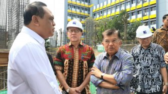 Tinjau Pembangunan Kantor DMI, Wapres JK: Tahun Depan Selesai