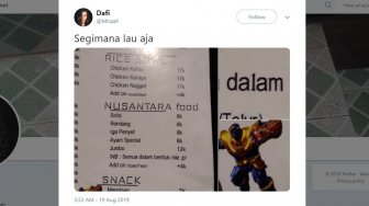 Jual Makanan Nusantara Rp 8 Ribu, Menu Cafe Ini Bikin Kesal