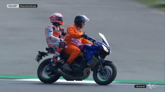 Viral Video Marc Marquez Naik Tracer 700, Yamaha Malah Numpang Promosi