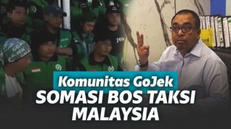 Tak Terima Direndahkan, Komunitas Gojek Resmi Somasi Bos Taksi Malaysia