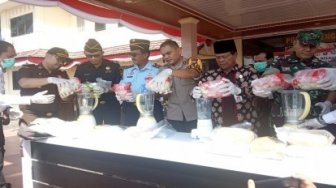 Polres Bengkalis Musnahkan 11 Kg Sabu dan 24 Ribu Ekstasi
