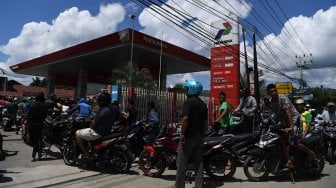 Suasana di Kota Jayapura, Papua, Sabtu (31/8). [ANTARA FOTO/Zabur Karuru]