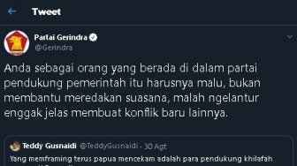 Prediksi Provokator Kerusuhan Papua, Politikus PKPI Diserang Gerindra