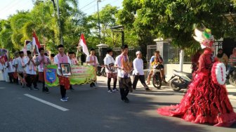 Meriahkan Tahun Baru Islam 1441 H, SMPN 1 Pademawu Pamekasan Gelar Pawai