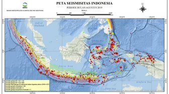 Sebanyak 673 Gempa Guncang Indonesia di Agustus 2019